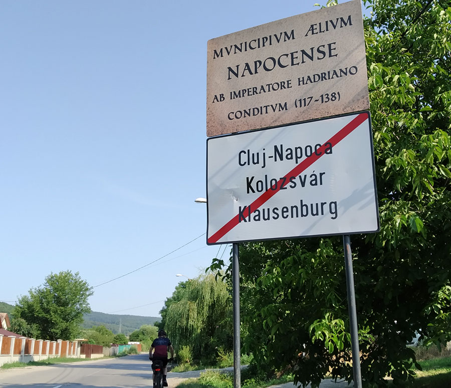 Tăbliță indicatoare a Clujului