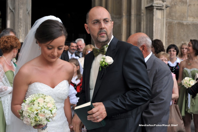 Kelemen Hunor és Czézár Éva esküvője. Fotó: Mediafax/Raul Stef