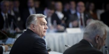 Orbán Viktor a Várkert Bazárban megrendezett MÁÉRT-on 2022 november 18.-án. Fotó: Miniszterelnöki Sajtóiroda/Fischer Zoltán