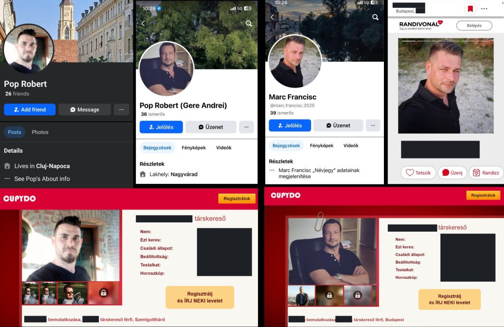 Hamis Facebook profilok képei magyarországi társkereső oldalakról letöltve