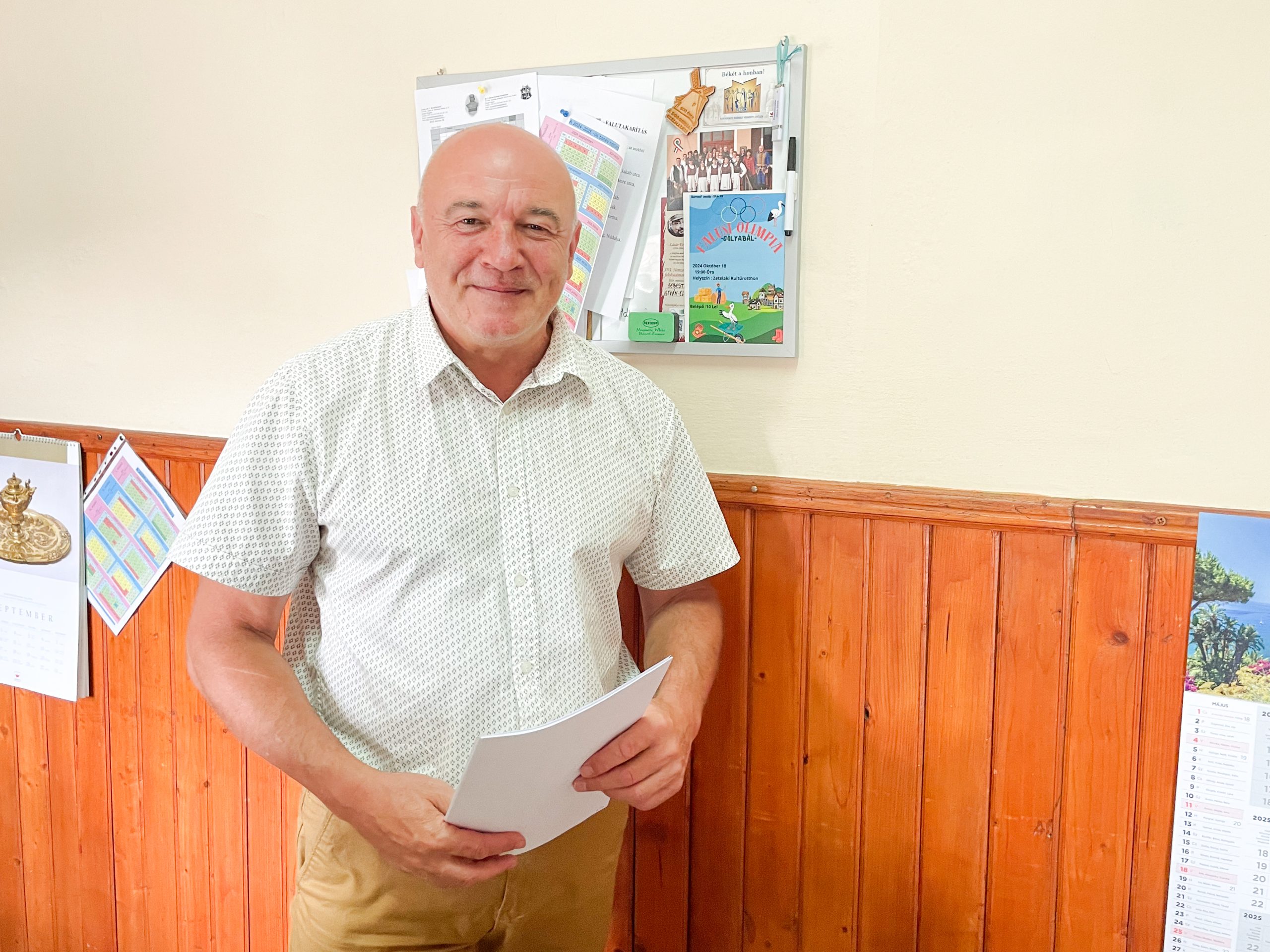 Sebestyén Elemér, deputy headteacher of the P. Boros Fortunát Highschool from Zetea