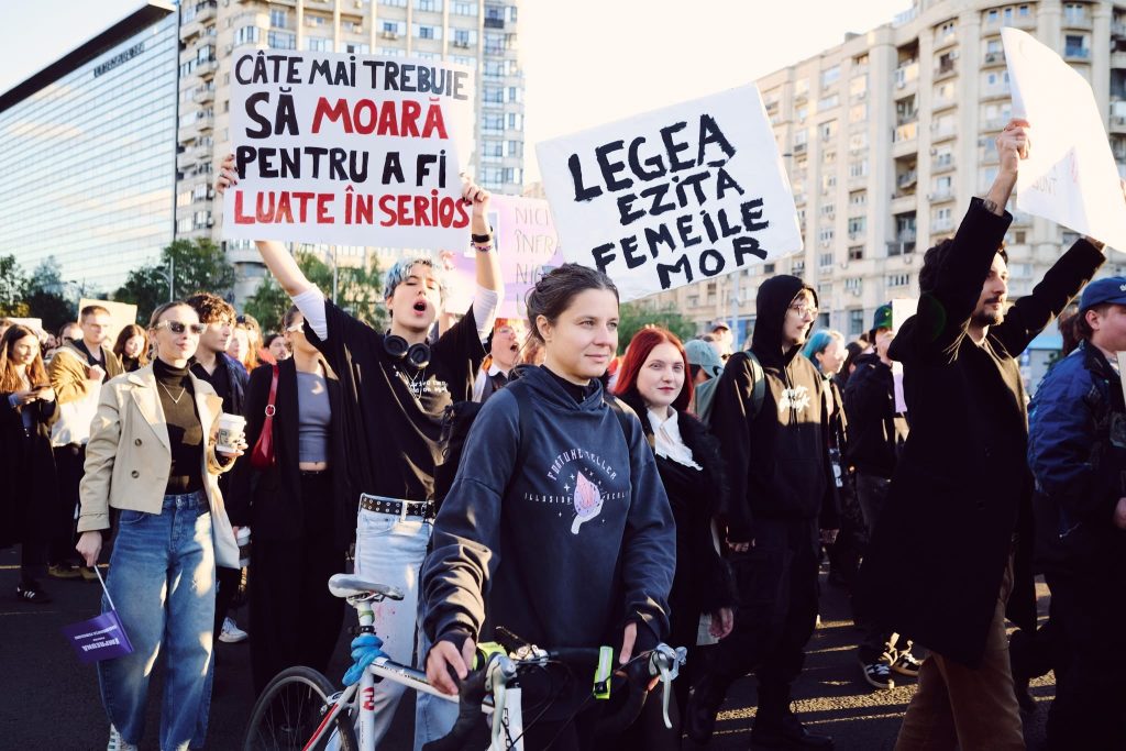 Tüntetés a nők biztonságáért, Bukarest